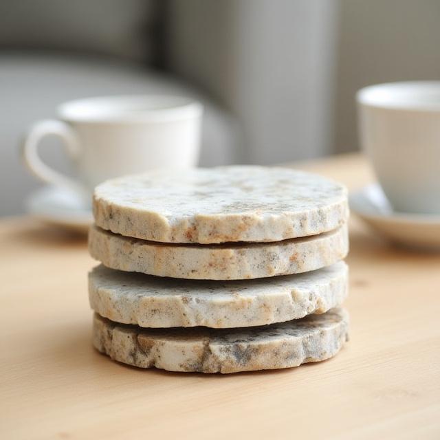 Hand-carved coasters