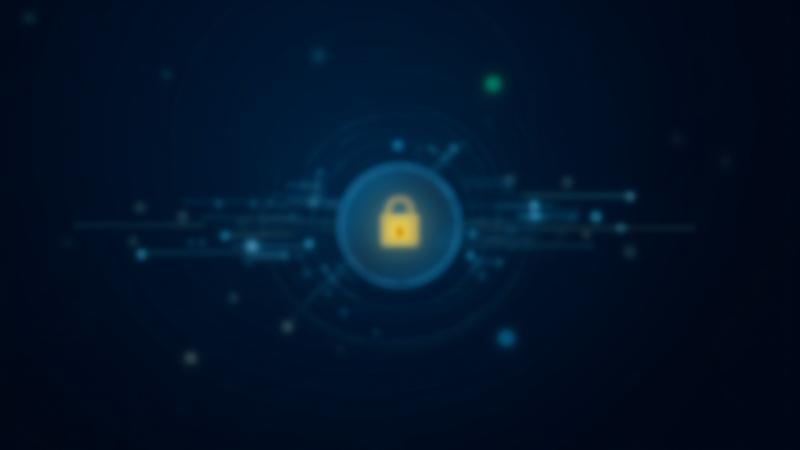 Representación abstracta de datos fluyendo de forma segura, con escudos y candados digitales.